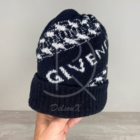 Givenchy 'Hvid' Logo Uld Hue Unisex (One Size) 🤗