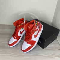 Nike Air Jordan 1 Mid 'Barcelona' Sweater Red Patent (44) 💃🏽