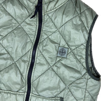 Stone Island Vest, Herre 'Gron' Garment Dyed (M)
