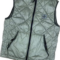 Stone Island Vest, Herre 'Gron' Garment Dyed (M)