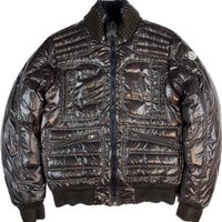 Moncler Jakke, Herre 'Brun & Mørke Blå' Bastille Reversible (M4)