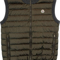 Moncler Vest, Herre 'Army Grøn' Gilet (Medium)