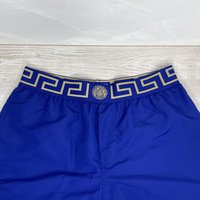 Versace Badeshorts, Boxer Lungo Mare Uomo 'Greca Border' Herre Badeshorts (Small)