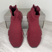Balenciaga Sneakers, 'Red Flame / Burgundy' Speed Trainers Herre Sneakers (42) 😇