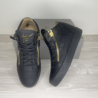 Giuseppe Zanotti Sneakers, London Double Zip Mid 'Black' (41)