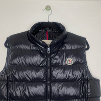 Moncler Vest, Sort 'Ghany Gilet' Down (M5)