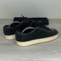 Lanvin Sneakers, 'Black Suede' Lak Toe (41)