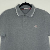 Moncler Polo, Herre 'Maglia Polo Manica Corta' Grå (M)