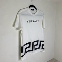 Versace Hvid 'Greca' Herre T-shirt (XS) 🎉