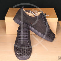 Christian Louboutin 'Black Suede' Junior Spikes (43.5) 🥷🏼