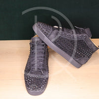 Christian Louboutin 'Black Suede' Louis Orlato Flat (43.5) 🥵