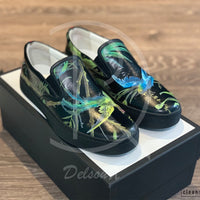 Gucci 'Shanghai St. Tropical Jungle Bird Print' Slip Ons (42) 🤯