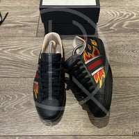 Gucci Ace 'Flames' Black Leather (42.5) 🔥