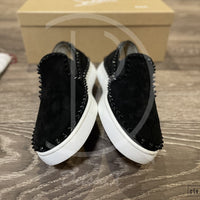 Christian Louboutin ’Black Suede' Pik Boat (40) 🩸