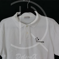 Moncler 'White Manica Corta' Maglia Polo (L) 😎