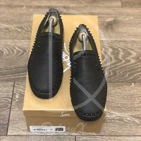 Christian Louboutin 'Black Leather' Pik Boats (40) 👟