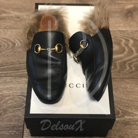 Gucci "Princetown" Fur Loafers (G7 / EU 41) 👟