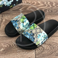 Gucci 'Blue Bloom' Flip Flops (G11 / EU 45) ☀️