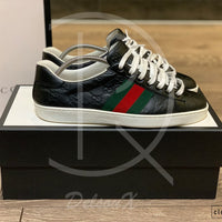Gucci Ace ’GG Signature’ Black Calf Leather (42.5)🤭
