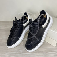 Alexander McQueen Herre 'Black Leather' Oversized (43) ♠️