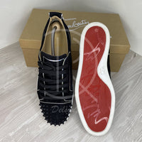 Christian Louboutin 'Black Mat' Junior Spikes Herre (44) 🧢
