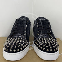 Christian Louboutin 'Black/Silver' Junior Spikes Orlato Flat (41.5) ♥️