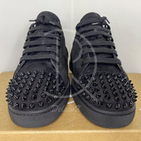 Christian Louboutin 'Black Suede' Junior Spikes (42) 🖲