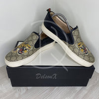 Gucci GG Supreme 'Tiger' Slips Ons Herre (42.5) 🛥