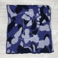 Lanvin Unisex 'Grå Camouflage' Uld Halstørklæde (One Size) ❄️