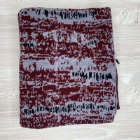 Lanvin Unisex 'Red Maroon Design' Uld Halstørklæde (One Size) 🧰