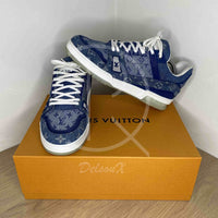 Louis Vuitton Trainer Sneaker 'Denim Monogram' (42.5) 👑
