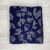 Lanvin Unisex 'Blå' Lyng Uld Halstørklæde (One Size) 🖌