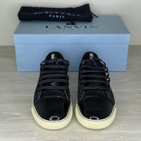Lanvin Sneakers, 'Black Suede' Lak Toe (40)
