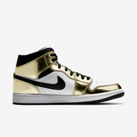 Nike Sneakers, Jordan 1 Mid ‘Metallic Gold Black White’