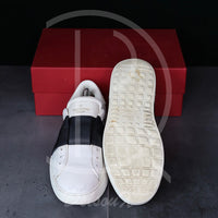 Valentino Sneakers, 'Black Stripe' Open Slip-ons (40) 🤴🏽