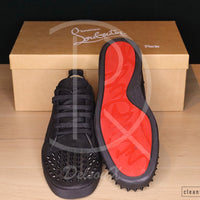 Christian Louboutin 'Black Suede' Junior Spikes (43.5) 🥷🏼