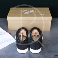 Christian Louboutin 'Black Suede' Pik Boat (42.5) 🏰