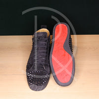 Christian Louboutin 'Black Suede' Louis Orlato Flat (43.5) 🥵