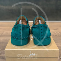 Christian Louboutin 'Green Suede' Pik Boat (42) 🩸