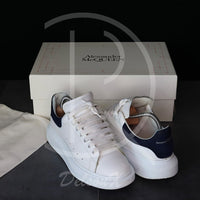 (RESERVERET) Alexander McQueens 'White Leather w. Blue Suede' Oversized (40.5) 🦋