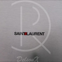 Saint Laurent T-shirt ‘Small Logo’ White (L) 🏳