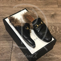 Gucci "Princetown" Fur Loafers (G7 / EU 41) 👟