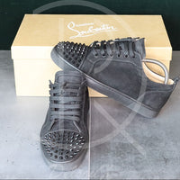 Christian Louboutin ’Black Suede’ Junior Spikes (40) 🕷