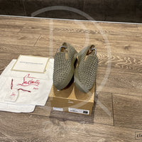 Christian Louboutin 'Poivre Vert Mat' Roller Boat (43.5) 🎢