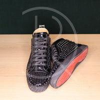 Christian Louboutin Louis Spikes Orlato Flat 'Black Patent Leather' (42) 🕺🏼
