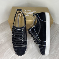 Christian Louboutin 'Black Mat' Junior Spikes Herre (44) 🧢