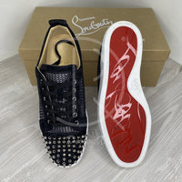 Christian Louboutin 'Black/Silver' Junior Spikes Orlato Flat (41.5) ♥️