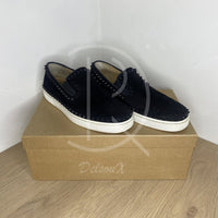 Christian Louboutin 'Black Suede' Pik Boat (41.5) ☀️