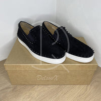 Christian Louboutin 'Black Suede' Pik Boat (42.5) 🖤