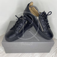 Giuseppe Zanotti Frankie 'All Black' Low Croc Zipped (41.5)